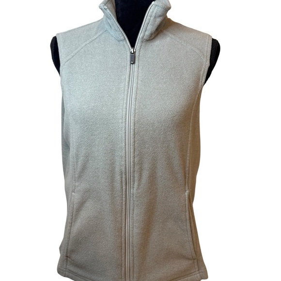 Lands' End | Light Gray Polartec Fleece Vest | Sz M - Picture 1 of 8